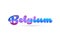 belgium pink blue color word text logo icon