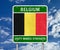 Belgium road sign