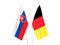 Belgium and Slovakia flags