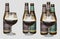 Belgium Straffe Hendrik beers bottles and glass isolated on light background