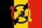 Belgium Terrorism Concept. Belgian Flag Crosshair Terror Target