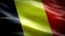 Belgium waving flag. National 3d Belgian flag waving. Sign of Belgium seamless loop animation. Belgian flag HD resolution Backgrou