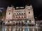 Belgrade city center National Theater by night