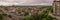 Belgrade cityscape panorama with beautiful colorful sky