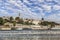 Belgrade Downtown Panorama With Tourist Port Viewed From Sava River Perspective