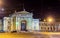 Belgrade Main Railway Station at night