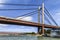 Belgrade\'s New Railway Suspension Bridge on Sava River - Serbia