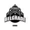 Belgrade, Serbia, black and white logo