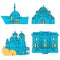 Belgrade, Serbia, Colored Landmarks