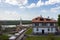 Belgrade, Serbia - May 2, 2021: Kalemegdan fortress and the Winner statue in Belgrade, Serbia