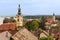 Belgrade, Serbia panoramic view with church, Zemun