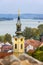 Belgrade, Serbia panoramic view with church, Zemun