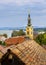 Belgrade, Serbia panoramic view with church, Zemun