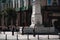 Belgrade, Serbia - September 26, 2019: Fountain Terazije on the town square in front of Hotel Moskva