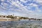 Belgrade Skyline With Tourist Nautical Port On Sava River