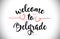 Belgrade Welcome To Message Vector Text with Red Love Hearts Ill