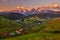 Belianske Tatry mountains and meadows over Osturna