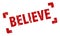 believe stamp