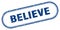 believe stamp