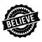 Believe stamp rubber grunge