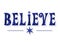 Believe Word Letters