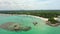 Belitung beach and islands drone view.