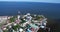 Belize City and Downtown. Caribbean Country. Drone Point of View. Beautiful Skyline