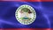 Belize flag - realistic waving fabric flag