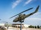 Bell AH-1F Cobra helicopter at the Colonel Leo Sidney Boston War Memorial Park in Fremont County Airport, Colorado