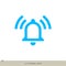 Bell Alert Icon Logo Template Illustration Design. Vector EPS 10