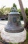 Bell donated by parishioners in courtyard of Greek Orthodox mona