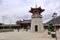 Bell and drum tower of putuoshan buddha college, adobe rgb