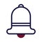 Bell icon duotone maroon navy colour easter symbol illustration