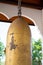 A bell made of bombs in a pavilion at Wat Mae La Nuea temple, Phrae Province, Thailand. Publie Domain