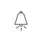 Bell Outline Icon Vector Illustration. Notification