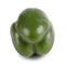 Bell pepper, big green, perfect isolate on a white background