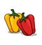 Bell peppers illustration