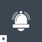 Bell related vector glyph icon.