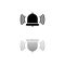 Bell Ring Voice icon flat