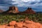 Bell Rock and Courthouse Butte in Sedona, Arizona