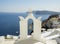 A bell on the rooftop of a church at Oia, Santorini, Greek Islands