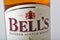 Bell`s blended Scotch Whisky bottle closeup