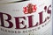 Bell`s blended Scotch Whisky bottle closeup