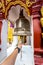 Bell of the temple Wat Phra That Haripunchai in Lamphun