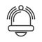 Bell Thin Line Vector Icon