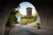 Bell tower of ancient Orthodox church. Perast