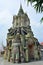 Bell tower antique at Wat Phraya Tham Worawihan.