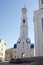 The Bell-tower at the Assumption Cathedral in Astana City, Nur-Sultan, Kazakhstan