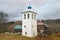 The bell tower belfry of Malsky Savior-Nativity Spaso-Rozhdestvensky monastery, Pskov region, Pechora district, village Maly