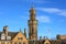 The bell tower of the Bradford town hall